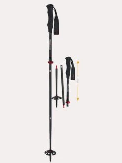 Komperdell Carbon FXP.4 Compact Touring Foldable Ski Poles 2020